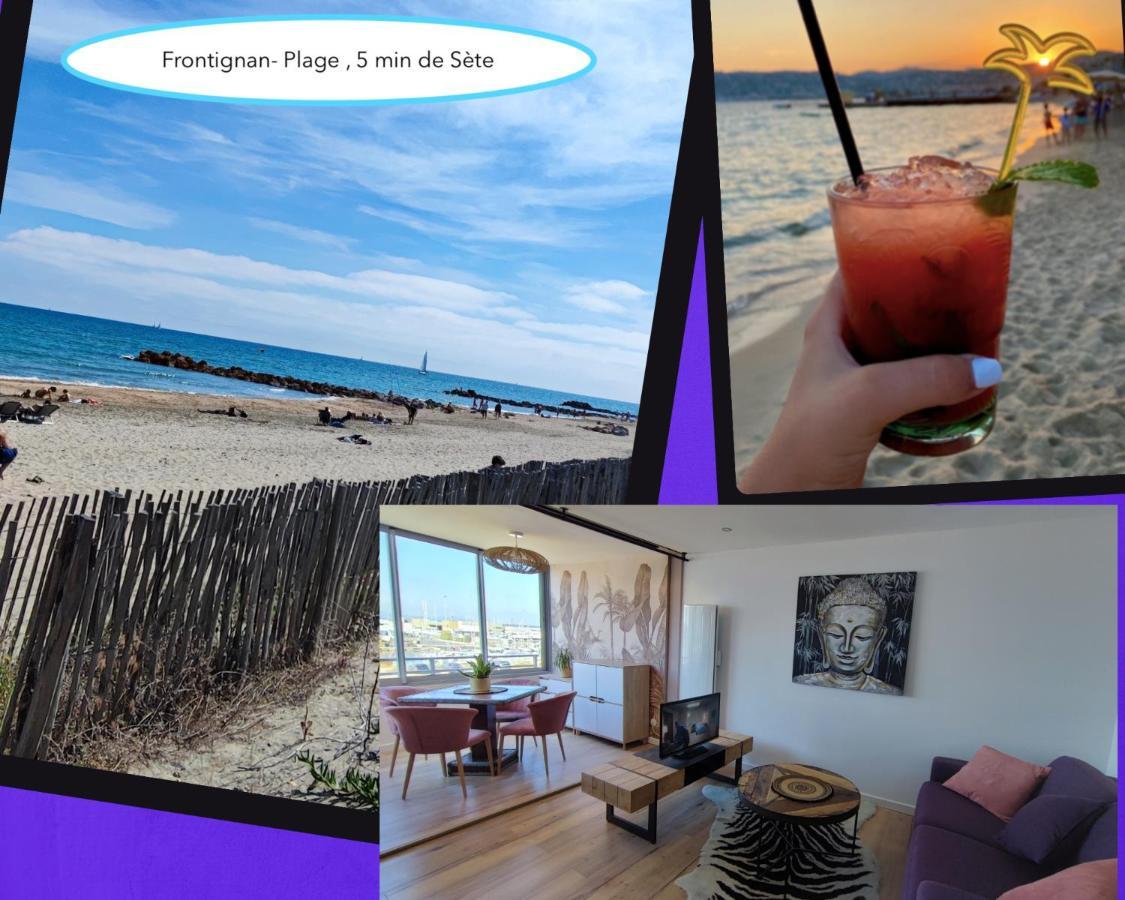 La Perle Bleue, 100 M De La Plage, Parking, Wifi Frontignan Luaran gambar